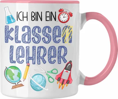 Produktbild von Trendation - Klassenlehrer Tasse Geschenk Klasse Lehrer Spruch Abschiedsgeschenk Bester Lehrer Geschenkidee (Rosa)