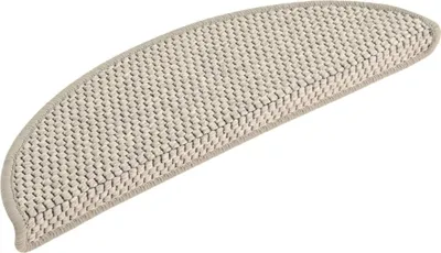 Image de vidaXL Tapis d'escalier autocollant aspect sisal 15 pcs. 56x17x3 argenté