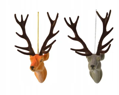 Imagen del producto de Adorno para árbol de Navidad, forma de ciervo, 13 cm