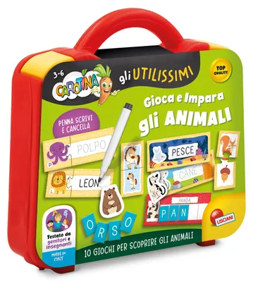 Produktbild von Lisciani Giochi 113811 Spielzeugkoffer zum Spielen und Lernen von Tieren