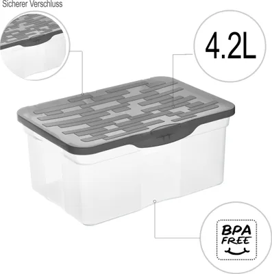 Produktbild von Box DIN A5, 4,2 l RANGER, Ausführung:4.2 l (26 x 19 x 12 cm)