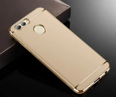 Produktbild von Handy Hülle Schutz Case für Huawei Nova 2 Plus Bumper 3 in 1 Cover Chrom Gold