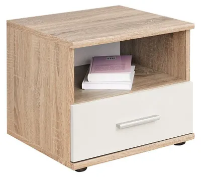 Produktbild von Meublorama DS-AM-DINO CHEVETS-DSW DI TYP 05*1C/14KG, Braun, 1 Schublade(n), MDF-Platten, 380 mm, 380 mm, 450 mm