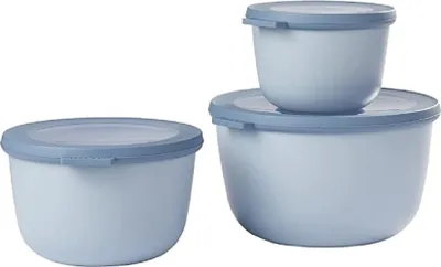 Immagine prodotto di MEPAL 106231015700 MEPAL Frischhaltedosen-Set Cirqula 8,5/10,0/11,5 cm hoch nordic blue 0,5/1,0/2,0 l, 1 Set