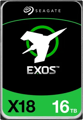 Produktbild von Seagate 8.9cm (3.5") 16TB SATA3 Exos X18 7200 256MB intern