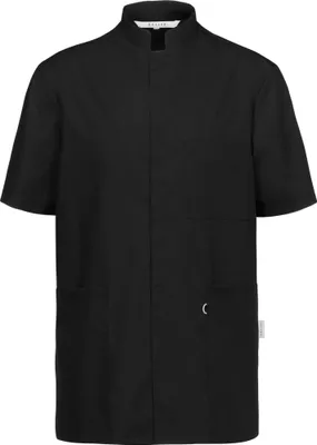 Produktbild von Greiff CARE uni Kasack Kurzarm Regular-Fit Lyocell Schwarz XXXL