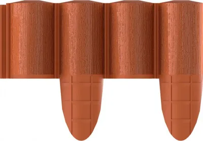 Produktbild von Rasenkante Cellfast ECO Palisade Gartenpalisade Raseneinfassung Beetumrandung Dekorativ UV-Strahlenbeständig Ziegelrot 2,4m
