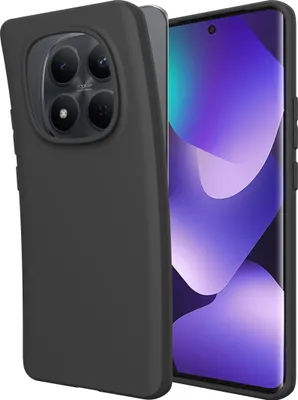 Image de Cazy Coque compatible avec Xiaomi Redmi Note 15 (4G/5G) Coque en Silicone – Coque Flexible – Noir