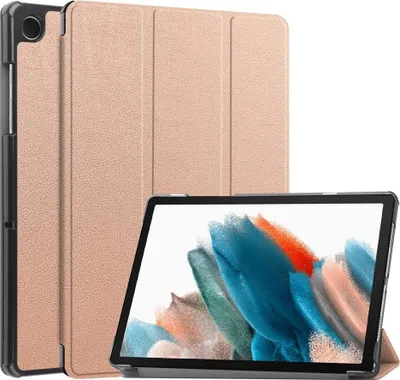 Produktbild von Samsung Galaxy Tab A9 Hülle - Tri-Fold Ständer Klapphülle mit Schlaf/Wach-Funktion - Roségold