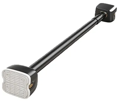 Produktbild von Verstellbare Duschvorhangstange – 80 bis 260 cm – Ohne Bohren – Schwarz