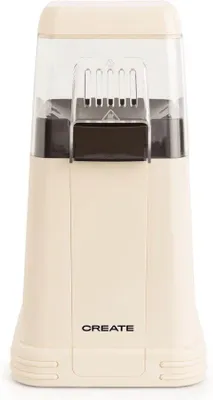Image de Machine à pop-corn électrique 1200 W, blanche, saine, 3 min