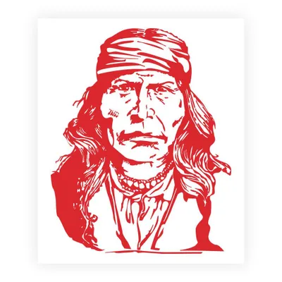 Immagine prodotto di Adesivo India D'America Rosso 10x12cm