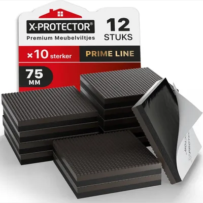 Productafbeelding van Meubelpads zelfklevend - Antislip - Rubber en EVA - 75 mm - 12 stuks