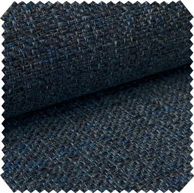 Produktbild von novely® MUDAU - Grob Gewebter Polsterstoff - Melierter Möbelstoff mit Flachgewebe - Pflegeleichte Meterware 1lfm - Farbe: DH-78 Graphit Blau