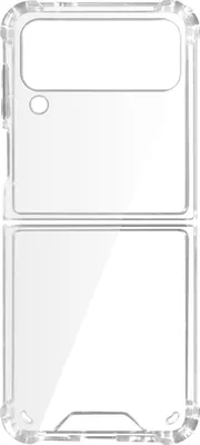 Image de Avizar, étui flexible en silicone pour Samsung Galaxy Z Flip4, antichoc, transparent