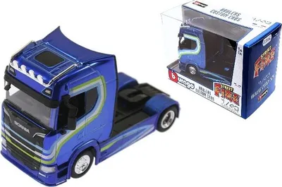 Zdjęcie produktu dla Scania 770 S Niebieska Ciężarówka 1:43 Model Bburago 18-32206