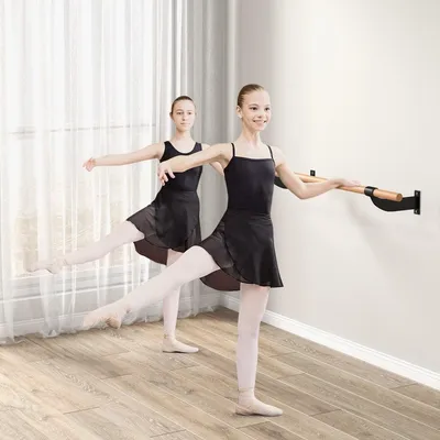 Immagine prodotto di Barra da ballo lunga 120 cm, fissata al muro, attrezzatura per balletto. Barra fitness ad altezza fissa