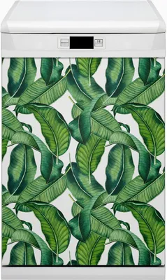 Obrázek produktu pro Magnetická podložka omyvatelná v myčce na nádobí, kuchyňské magnety 45x80 cm - Botanické listy