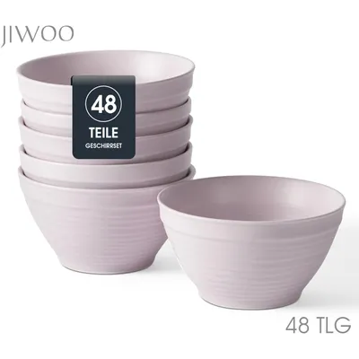 Produktbild von Schale set 48er Ø11,8cm Frühstücksschale Müslischalen Snackschale Keramik Schalen Bowl für 48 Personen Matt-Glasur Mikrowellen- und Spülmaschinengest