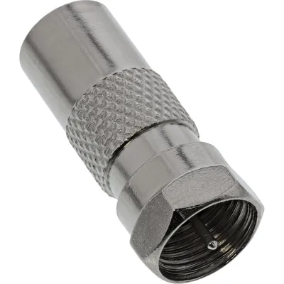 Produktbild von InLine Adapter F-Stecker (SAT) auf IEC-Stecker (Antenne), F, IEC, Silber