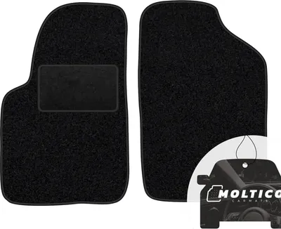 Produktbild von moto-MOLTICO Vorne Fußmatten Auto Velours Autoteppiche Schwarz Automatten Set 2-teilig passend für Citroen ZX 1991-1998