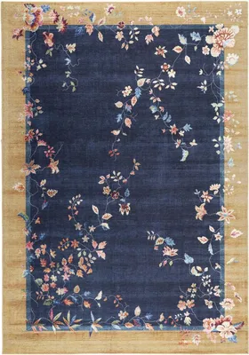 Image de Tapis de salon et de chambre à coucher avec motif floral tissé VIVACE 7