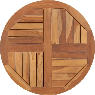 Produktbild von Möbel Tischplatte Massivholz Teak Rund 2,5 cm 70 cm - Tischplatten 48985
