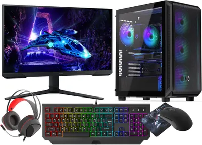 Image de VIST PC Gaming Ryzen 5950X - RAM 64Go - RTX 5060 - SSD 1To M.2 - WiFi - 24" - W11