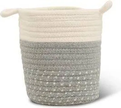 Produktbild von Aufbewahrungskorb Borneo Grau - Ø14cm - Dekokorb aus Naturmaterial - Kleiner