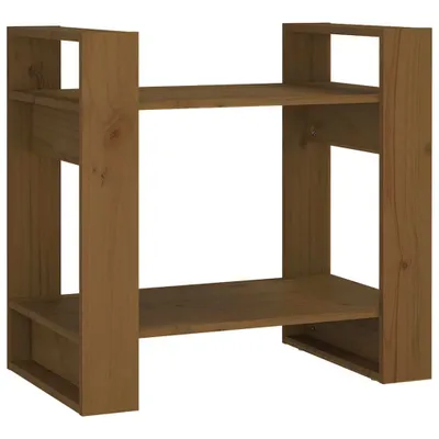 Produktbild von Bücherregal/Raumteiler Honigbraun 60x35x57 cm Massivholz