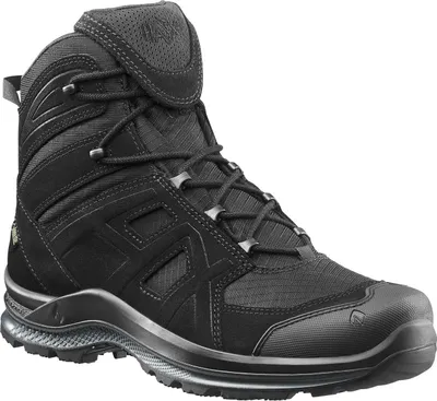 A black HAIX boot is shown against a white background.