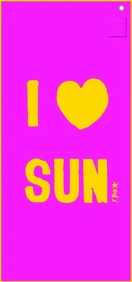 Produktbild von Strandtuch Mikrofaser - I Love Sun ca 180x90 cm