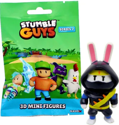 Produktbild von Stumble Guys 3D Sammelfiguren Serie 2 - Chrome Crystal - Figur 8. Furiken