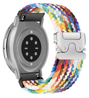 Produktbild von Nylon-Armband 20 mm für Amazfit - Regenbogengestreift - Offizielles Armband
