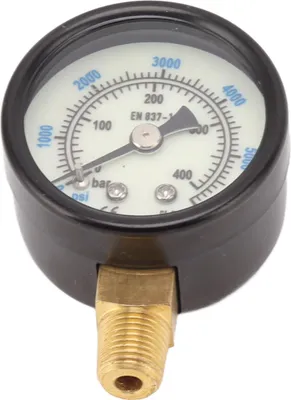 Zdjęcie produktu dla ciśnieniomierz 6000psi z podwójną skalą i złączem 1/8 Npt Odpowiedni do butli napowietrzanych CO2