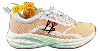 Produktbild von Volksschuhe Sneaker weiß orange bequeme Freizeitschuhe Gr. 42