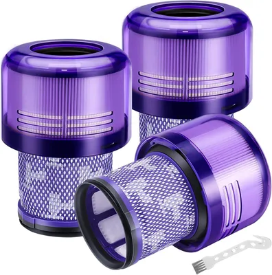 Produktbild von V11 Filter für Dyson, 3 Stück Vakuumfilter-Ersatz kompatibel mit Dyson V11 Absolute Torque Drive Animal, V15 Detect, SV14, SV22 Akku-Staubsauger, Ersatz für #970013-02