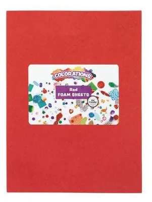 Produktbild von Colorations – Schaumstoffplatten Rot, 10 Stück