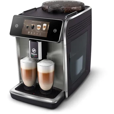 Produktbild von Saeco GranAroma Deluxe SM6685 Kaffeevollautomat, Espressomaschine, 1,8 l, Kaffeebohnen, Eingebautes Mahlwerk, 1500 W, Grau