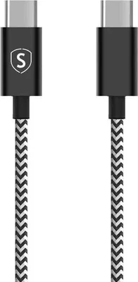 Obrázok produktu pre Kábel Skin USB-C na USB-C 2,1 A, 2 m - čierno-biely