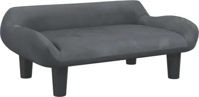 Produktbild von Hundebett Dunkelgrau 70x40x24 cm Samt