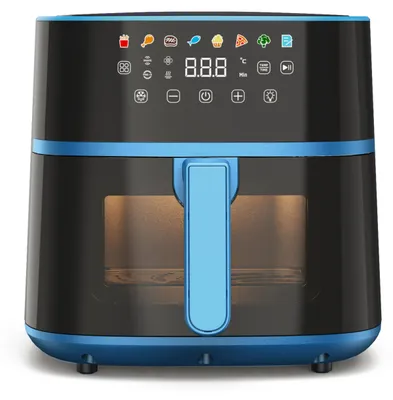 Heißluftfritteuse 6 l, Digitaldisplay, Timer, 80-200 °C, 1700 W