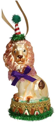 Produktbild von Weihnachtsanhänger Zirkuslöwe - Mehrfarbig - 14 cm