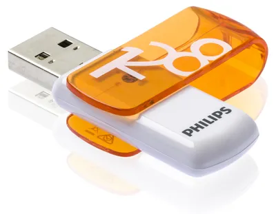 Produktbild von Philips USB-Stick 2.0, 128GB, Vivid Edition, Farbe: Orange