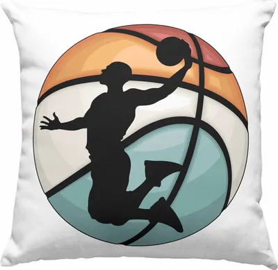 Produktbild von Trendation - Basketball Deko-Kissen mit Füllung 40x40 Geschenk Basketballspieler Trainer Geschenkidee Lustige Deko-Kissen mit Füllung 40x40 Basketballer Jungs Jungen Coach (Grün)