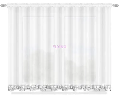 Immagine prodotto di Tende pronte per l'uso Tenda per finestra in voile con nastro plissettato LB-184, 160x400 cm