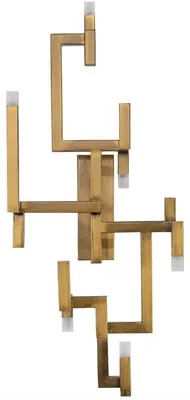 Immagine prodotto di Casa Padrino lampada da parete LED in acciaio inox oro 30,5 x 28,5 x H. 73,5 cm - lampada da parete di design