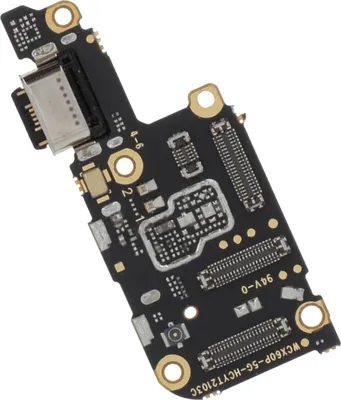 Immagine prodotto di Clappio, connettore di ricarica USB-C di ricambio con microfono e lettore di schede SIM per Vivo X60 Pro, colore nero