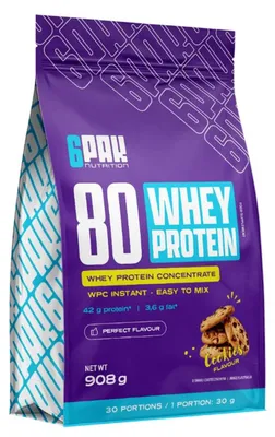 Produktbild von 6Pak Nutrition 80 Whey Protein- 908 g Cookies