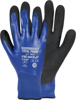 Obrázok produktu pre Pracovné rukavice z nitrilu s pieskovou úpravou, plne potiahnuté 8 (M)